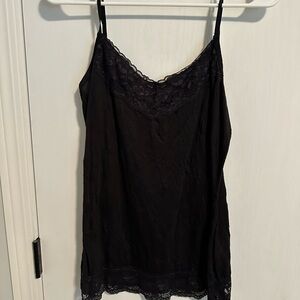 Maurices Black Lace Tank Top